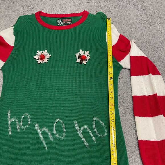 Ugly Sweater Womens Small Christmas Holiday Pullover Sweatshirt - Picture 4 of 12